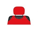 Potahy opěrek hlavy (červené)