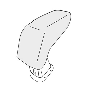 Loketní opěrka Fiat Punto 2015-2018 (s ovládáním topení na středovém tunelu, adaptér)