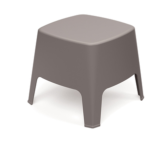 Stolička & odkládací stůl MILANE 485x485x420 - barva: zemitě hnědá