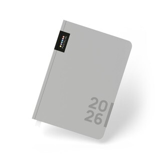 Karton P+P - PASTELINi - týdenní diář 2026, šedý, A5, 15,5 × 20,7 cm