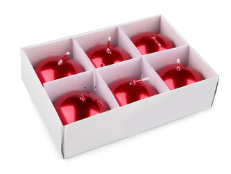 Plovoucí svíčky Ø4,5 cm - 6 ks - 4 červená perleť