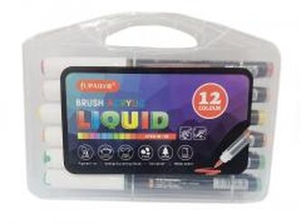 Flamastry akrylowe 12 kolorów