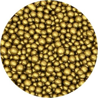 Cukrovo-rýžové perly antik zlaté 5mm 1kg - I LOVE CAKES