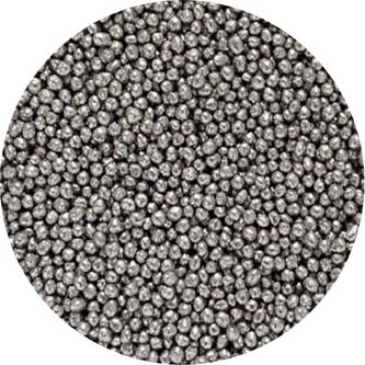 Cukrové perly stříbrné metalické 2mm 1kg - I LOVE CAKES