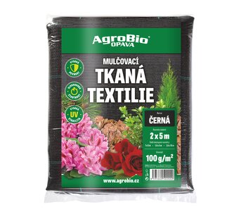 Černá tkaná text.100g/m2 2x5m