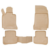 Gumové autokoberce Mercedes C-Class 2007-2014 (W204, béžové)