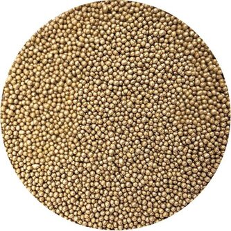 Cukrové perličky metalické zlaté IV. 2mm 80g - I LOVE CAKES