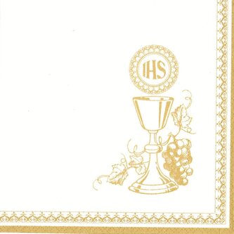 Ubrousky MAKI L (20ks) Chalice with Lilies of the Valley Blue