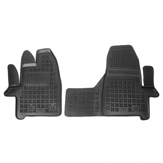 Gumové autokoberce Ford Transit / Tourneo Custom 2018- (přední, 2 místa, manuál)