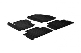 Gumové autokoberce Ford S-Max 2006-2015 (oválné fixace, rozteče 25,5 i 31 cm)