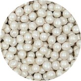 Cukrovo-rýžové perly bílé perleťové 7mm 1kg - I LOVE CAKES