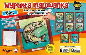 Wypukła malowanka - Ryby Zestaw 8 wzorów