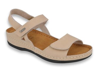 158D102 - INBLU dámské kožené sandály béžové 158D102_40