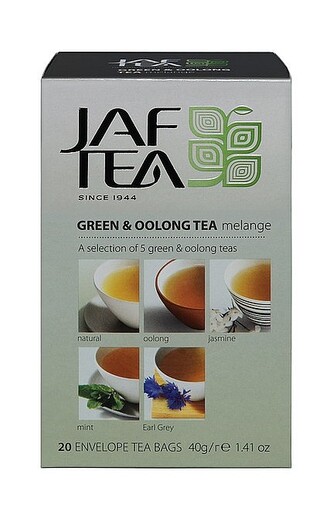 JAFTEA Green & Oolong Tea Mélange přebal 5x4x2g