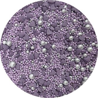 Cukrové zdobení Fialová láska 80g - I LOVE CAKES