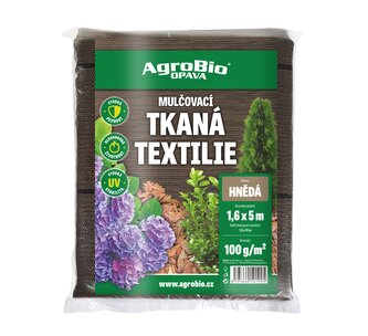 Hnědá tkaná text.100g/m2 1,6x5m