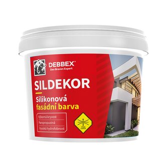 Silikonová fasádní barva SILDEKOR 5 l bílá