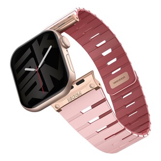 SKINARMA Gemini magnetický řemínek Apple Watch 42/41/40mm růžový