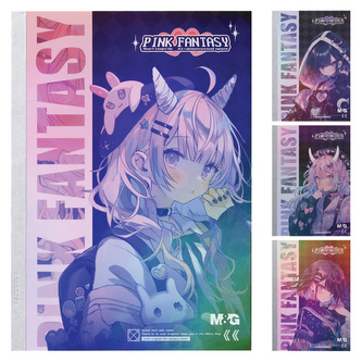 A5 M&G Pink Fantasy linkovaný zápisník (4 vzory)