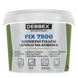 Disperzní fixační lepidlo na koberce FIX 7500 10 kg kbelík bílá Disperzní fixační lepidlo na koberce FIX 7500 10 kg kbelík bílá