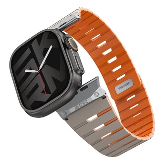 SKINARMA Gemini magnetický řemínek Apple Watch 49/46/45/44mm šedý