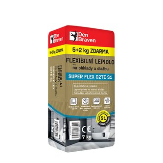 Flexibilní lepidlo na obklady a dlažbu SUPER FLEX C2TE S1 7 kg pytel