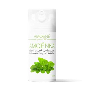 Amoénka Tělový meduňkový balzám s přírodními oleji a bambuckým máslem, 100 ml