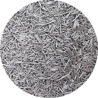 Cukrové metalické tyčinky stříbrné 80g - I LOVE CAKES