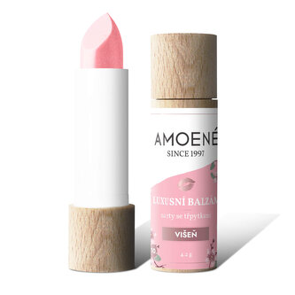 Luxusní balzám na rty se třpytkami, vůně višeň, č.10 - růžový nádech, 4,2g