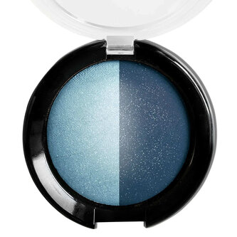 Nebesky modré kulaté oční stíny DUO č.6 (3g)