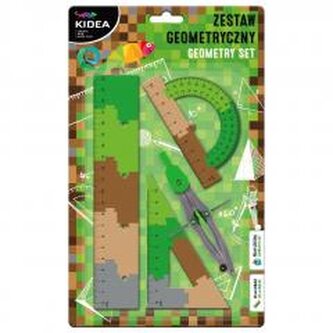 Zestaw geometryczny puzzle 20cm 4el KIDEA