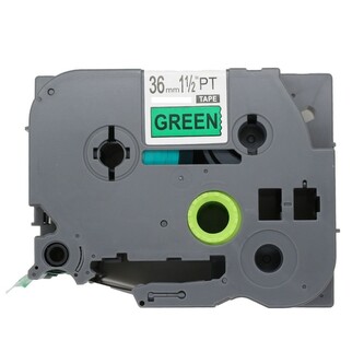 Kompatibilní páska s Brother TZe-V761, 36mm x 5,5m, černý tisk / zelený podklad, vinyl