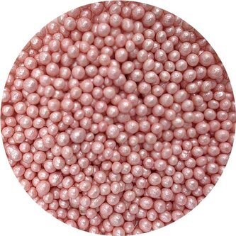 Cukrovo-rýžové perly modré perleťové 5 mm 80g - I LOVE CAKES