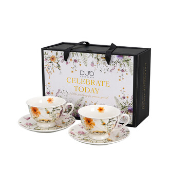 2 filiżanki royal ze spodkami PANSY