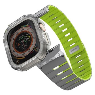SKINARMA Gemini + Atom řemínek a kryt Apple Watch Ultra 49mm limetkový (neonový)