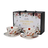 2 filiżanki royal ze spodkami REBECCA