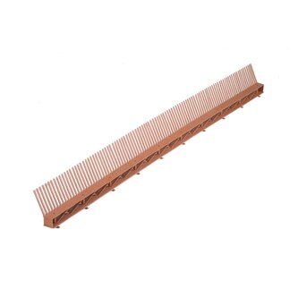 Okapový hřeben s ventilační mřížkou COMB VENTI 85 mm × 1 m 1 m černá