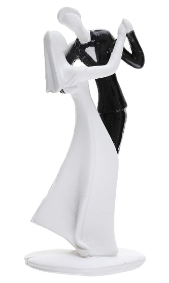 Svatební figurka tančící novomanželé – 14 cm