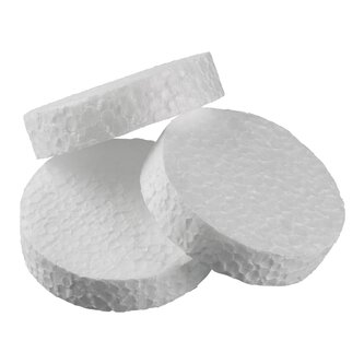 Zátka polystyrenová EPS bílá Ø 67 mm × 15 mm 100 ks bílá