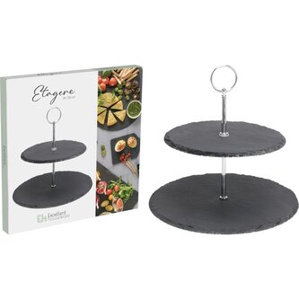 EXCELLENT Servírovací stojan na jídlo 2 patra KO-210000060