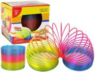 Sprężyna tęczowa brokatowa