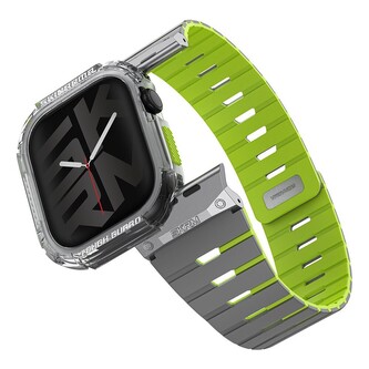 SKINARMA Gemini + Atom řemínek a kryt Apple Watch 46mm limetkový (neonový)