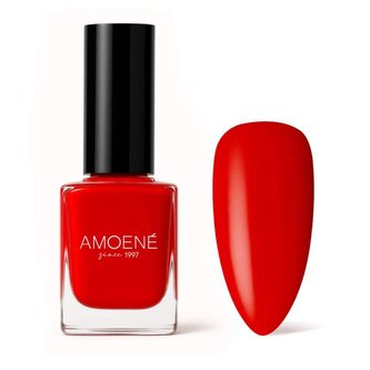 Bezacetonový lak na nehty č.134 - pastelově červený bez třpytek