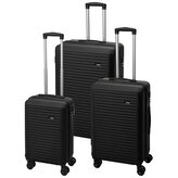 PROWORLD Sada cestovních kufrů 3 ks  50 / 60 / 70cm černá KO-DG4700050