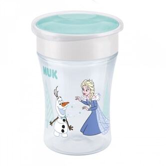 Dětský hrníček Mini Magic NUK 360° s víčkem Frozen Elsa 230 ml