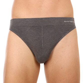 Pánské slipy Gino bambusové šedé (50004) XL