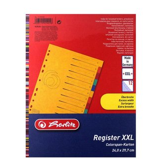 Przekładki A4 kartonowe 12-cz XXL Colorspan