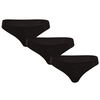 3PACK dámská tanga BOSS černá (50520431 001) L