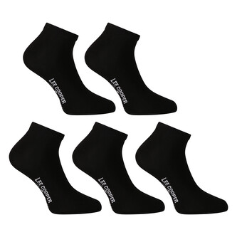 5PACK ponožky Lee Cooper nízké černé (PO41031) M