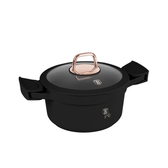 BERLINGERHAUS Kastrol s titanovým povrchem a poklicí 20 cm Black Rose Collection BH-1456 BERLINGERHAUS Kastrol s titanovým povrchem a poklicí 20 cm Black Rose Collection BH-1456